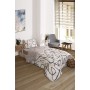 ETE HOMETEX TEK KİŞİLİK LÜX WELSOFT YORGAN SETİ EFEKT BEJ 155X215CM 8696474231964